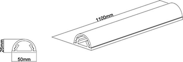 Immagine prodotto Multibrackets Canalina per cavi (Tubazione, 110 cm)