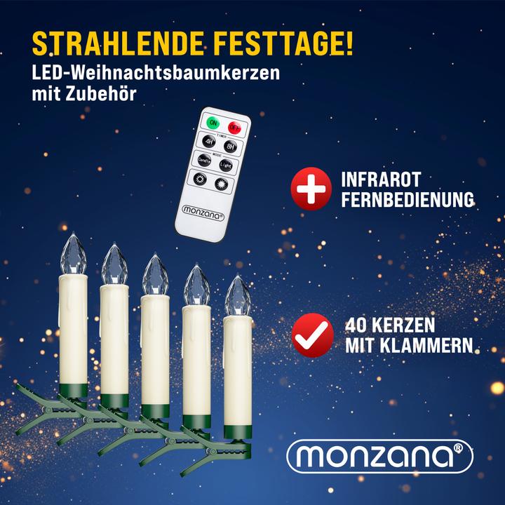 Produktbild Monzana Weihnachtsbaumkerzen (1 x)