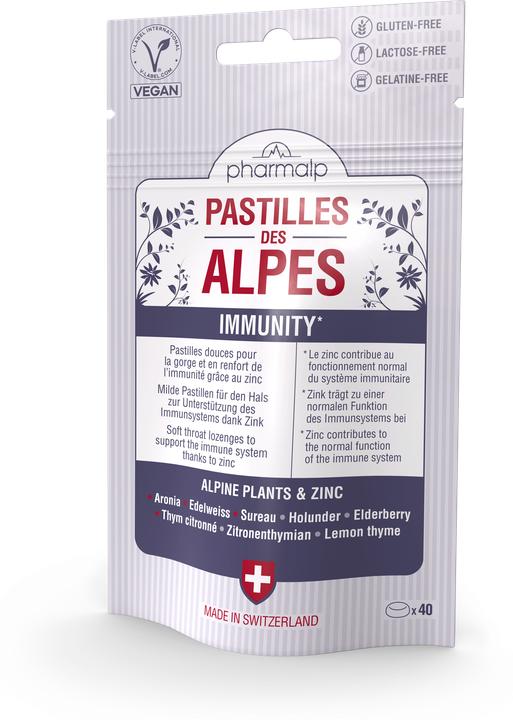 Produktbild Pharmalp Pastilles des Alpes Doypack (40 Stück, Pastillen, 60 g)