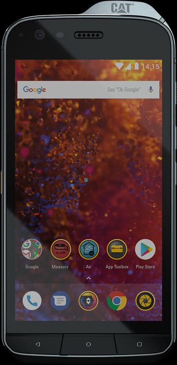 Cat S61 (64 GB, Nero/argento, 5.20", Doppia SIM Ibrida, 16 Mpx, 4G)