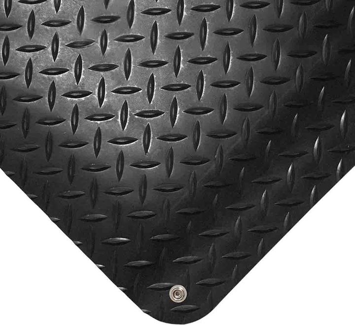 Produktbild Coba Europe schwarz Anti-Ermüdungsmatte Antirutsch Rautenprofil, DPS01, Einzelne, 600mm x 900mm x 14 (900 x 600 mm)