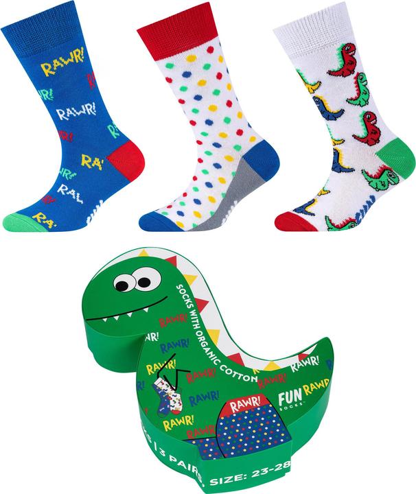 Produktbild Fun Socks BOXES 3er Pack (3er Pack, 27 - 28, 23 - 27)