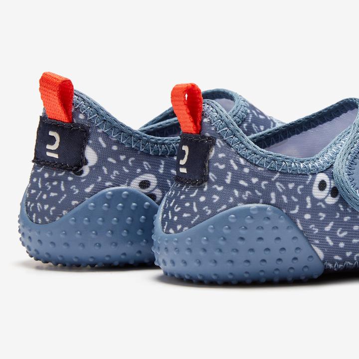Produktbild Decathlon Turnschuhe Babylight atmungsaktiv Babyturnen - blau mit Muster (30)