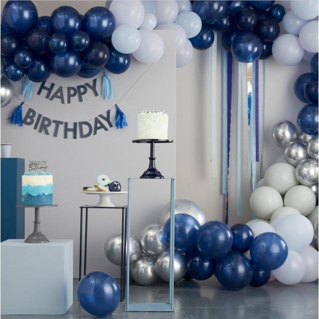Produktbild Ginger Ray Ballons blau mit Sprüche (5 x)