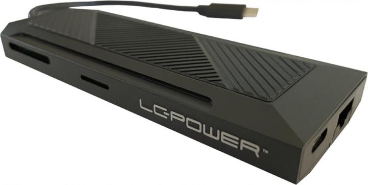 Produktbild LC-Power HUB LC-HUB--C-MULTI-6-RGB black (USB-C, 6 Ports)