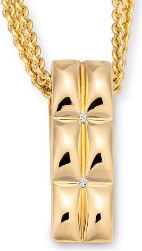 Breuning ANHÄNGER - BRILL. 0,01 Ct. H/si (750/18 K Gold)