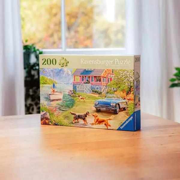 Actual product image Ravensburger Puzzle 12001370 - Summer house by the lake - Puzzle for older people and seniors, with 200 (200 pieces)