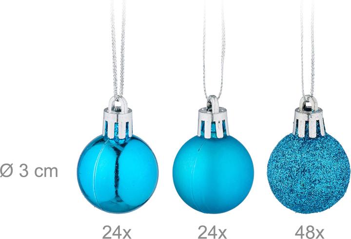 Actual product image Relaxdays Christmas baubles set (96 -part)