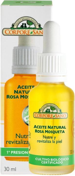 Immagine prodotto Corpore Sano L'olio di rosa mosqueta con olio di mandorle dolci nutre e rivitalizza la pelle 30ml (Olio corpo, 30 ml)