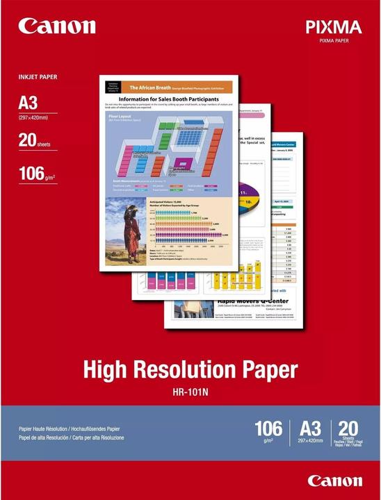Image du produit Canon Hr-101n (106 g/m², A3, 20 x)