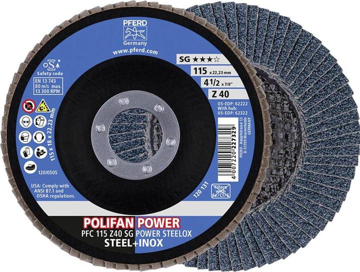 Produktbild Pferd POLIFANFächerscheibe PFC 40 SG POWER STEELOX (40)