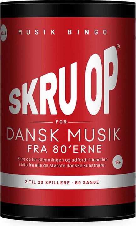 SMSCS Games Aps Skru op - Skru op for dansk musik fra 80'erne (Skru op for dansk musik fra 80'erne, Vol. 1) (Danese)