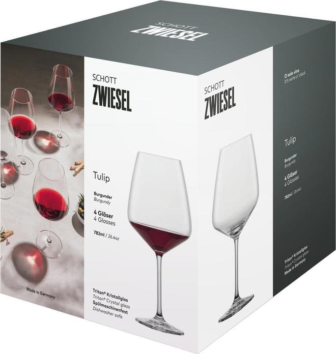 Actual product image Schott Zwiesel Burgundy glass Tulip 140 4 pieces (78.20 cl, 4 Glasses, Red wine glasses)