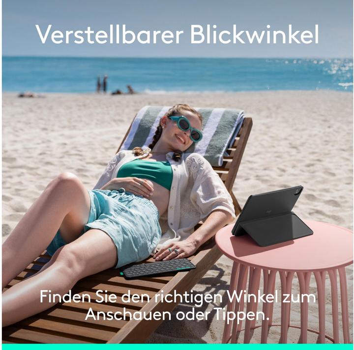 Produktbild Logitech Flip Folio (CH, iPad Air 2022 (5. Gen), iPad Air 11 2024 (M2), iPad Pro 11 2024 (M4), iPad Air 11 2025)
