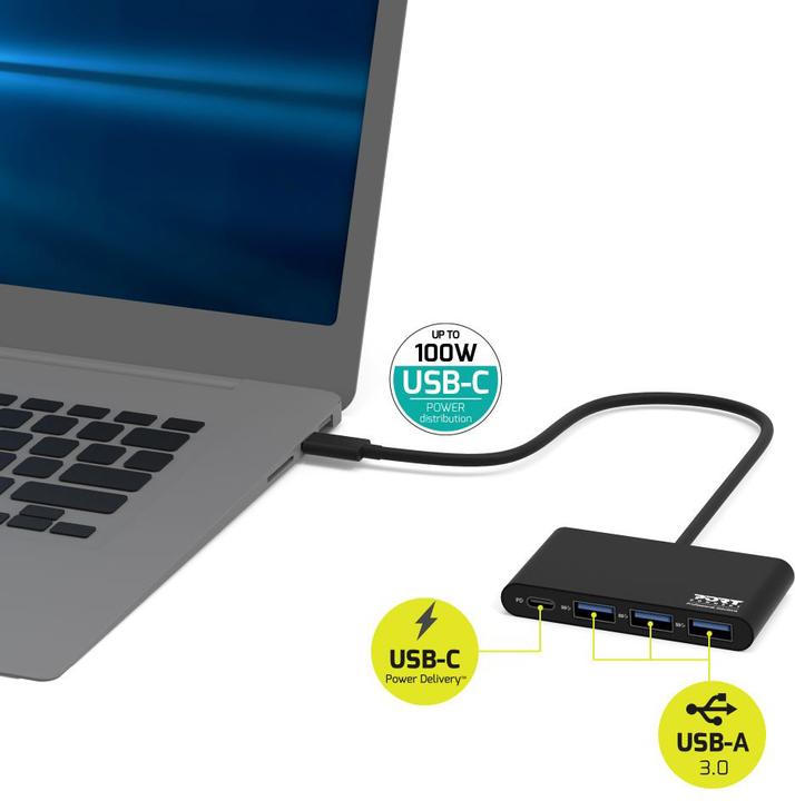 Image du produit Port Designs Hub USB-C (USB-C, 3 Ports)