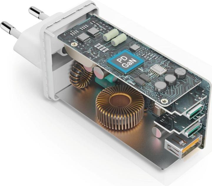Produktbild Hama Schnellladegerät GaN, 2x USB-C PD, 1x USB-A Q (100 W)