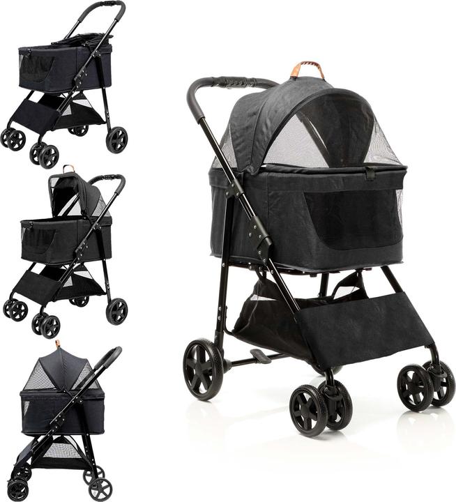 Actual product image Fudajo 2in1 Hundewagen (Dog, Breathable, Foldable)
