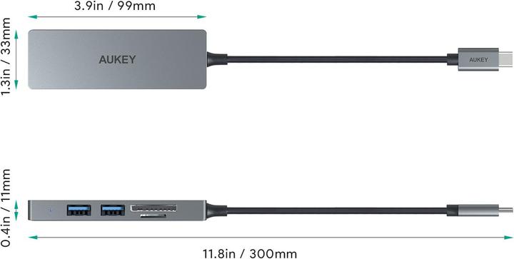 Produktbild Aukey Cb-C63 (USB-C, 3 Ports)