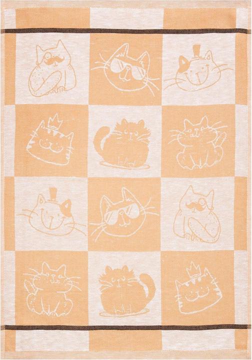Produktbild Kracht 3er Pack Halbleinen Küchentuch Cool Cat (50 x 70 cm)