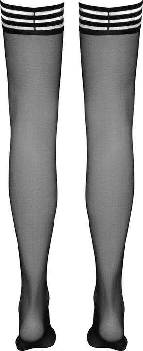 Actual product image Cottelli Collection Stockings with striped trim (S)