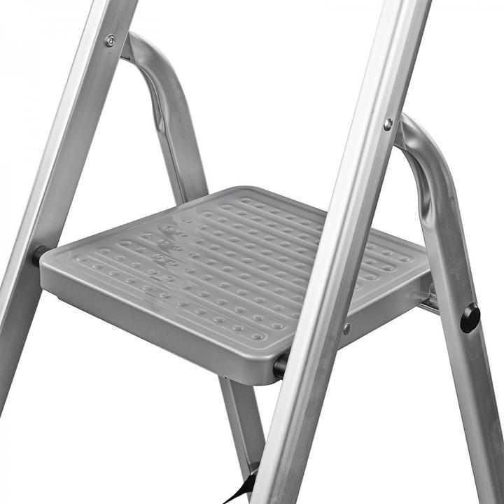 Produktbild Dema Alu - Haushaltsleiter Leiter Klapptritt Stehleiter Trittleiter 3 Stufen 150 kg (Trittleiter)