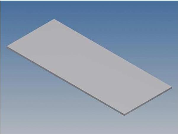 Produktbild Velleman ALUMINIUMPLATTE FÜR 10001 / MC 11 - SILBER - 77 x 31 x 1 mm (Gehäuse)