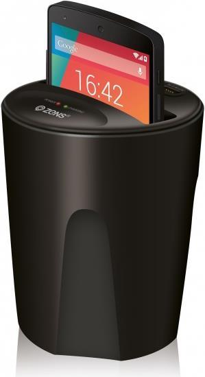 Actual product image Zens Charger (Qi standard) for the vehicle cup holder