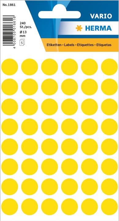 Actual product image HERMA Marking points