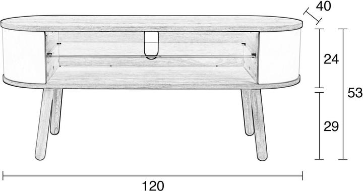 Zuiver Cody (120 x 40 x 53 cm)