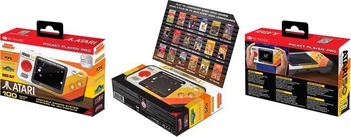 Produktbild Sombo My Arcade DGUNL-7015 Atari Pocket Player Pro Handheld Portable Gaming System 100 Games