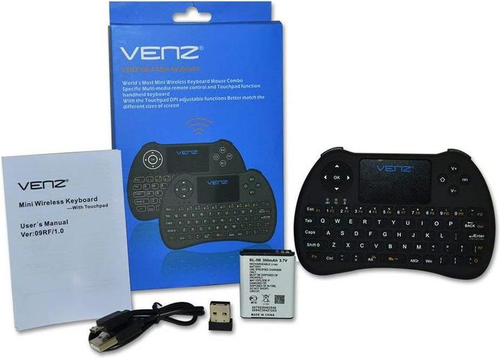 Immagine prodotto Venztech Venz Mini Tastiera con Touchpad Mouse (DE, Senza fili)