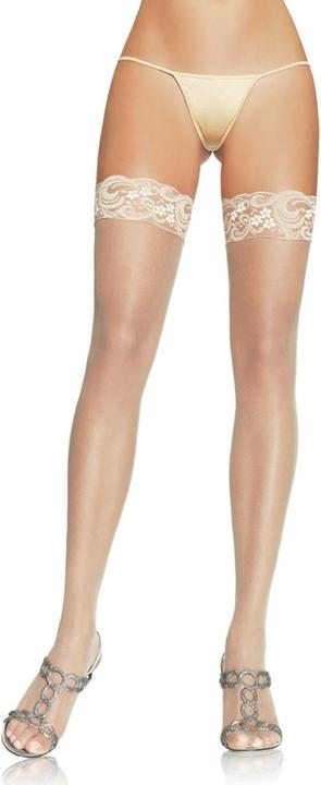 Actual product image Leg Avenue Suspender stockings with lace (One size)