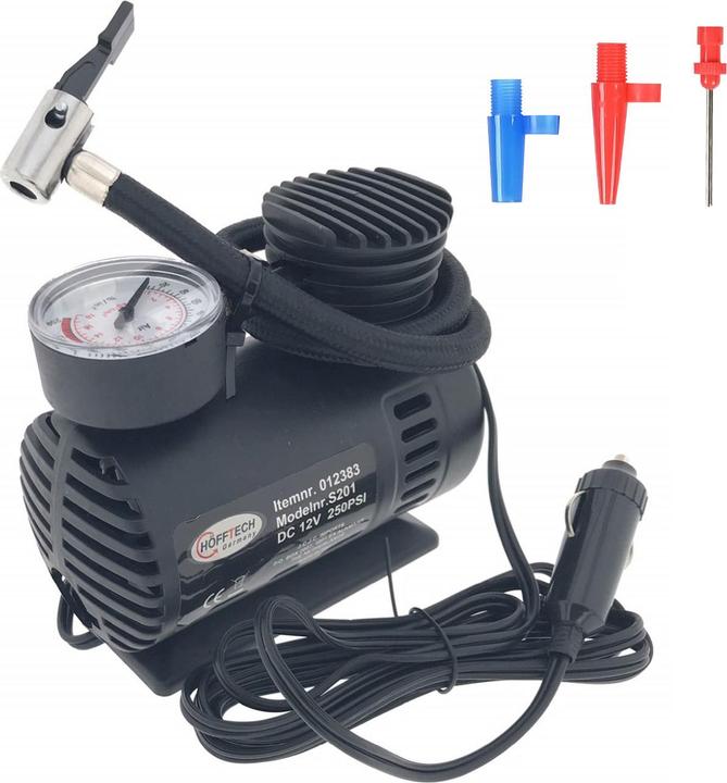 Produktbild ProPlus Kompressor 12v 280 psi + Zubehör (0.00 Bar, 0 l)