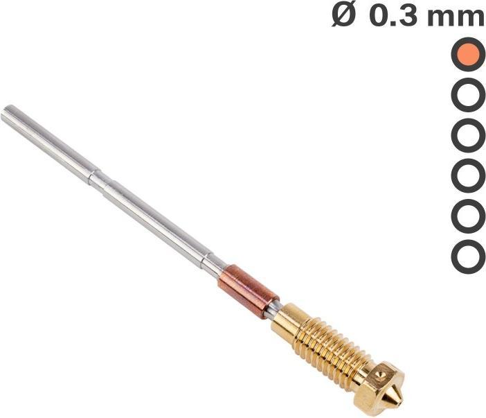 Actual product image Prusa Nozzle brass 0.3 mm (Blast pipe)