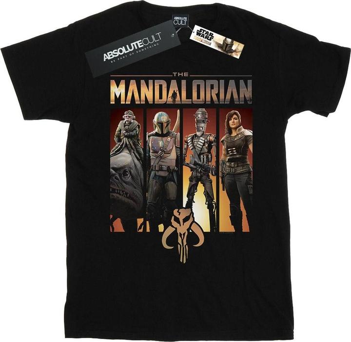 Star Wars The Mandalorian Character Lineup TShirt (S)