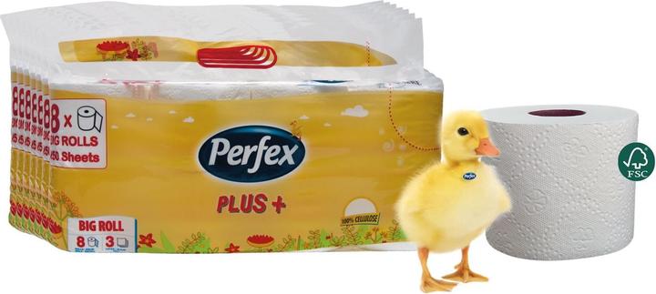 Produktbild Perfex Plus Toilettenpapier, 56 Rollen, 3-lagig, 250Blatt (56 x)