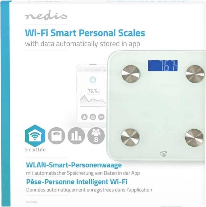 Actual product image Nedis Smart personal scale (180 kg)