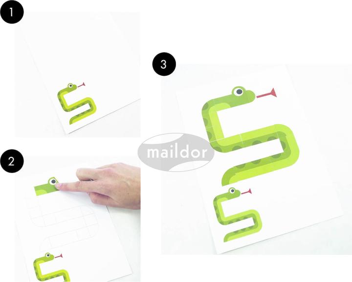 Image du produit Maildor Pochette créative, Tangram d'animaux - Multicolore