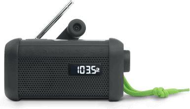 Image du produit Muse Radio solaire portable avec crank & flashlight (FM, Bluetooth, NFC)