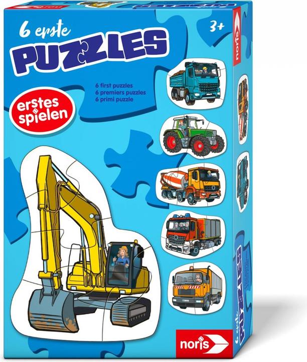 Noris 6 erste Puzzles – Fahrzeuge (20 Teile)