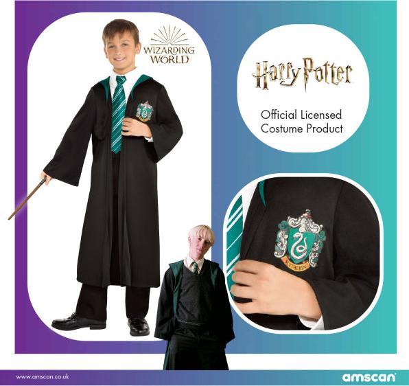 Produktbild Amscan Slytherin Schuluniform für Kinder Gr. 6-8 Jahre (116)