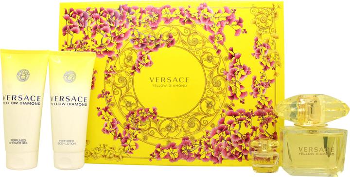 Produktbild Versace Yellow Diamond Spring 2024 Eau de Toilette 90 / Body Lotion Body Smoother / Mini (Parfum set)
