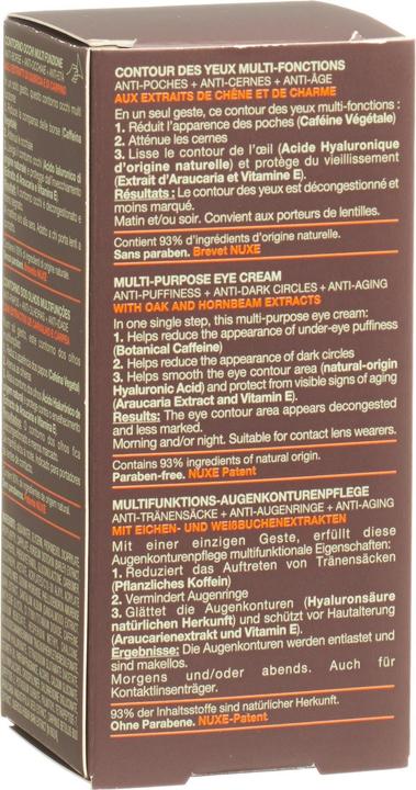 Actual product image Nuxe Multifunction Eye Contour Care Men (Crème, 15 ml, Day)