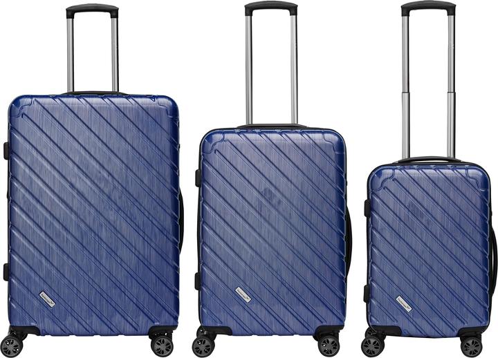 Packenger Kofferset (110 l, Handgepäck (bis 50l), M (50 - 90l), L (90 - 115l))