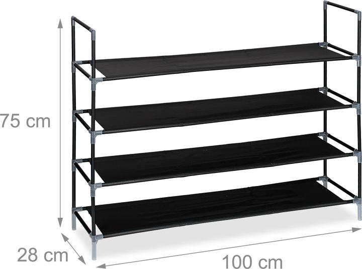 Productafbeelding Relaxdays Schoenenrek (100 x 28 x 75 cm)