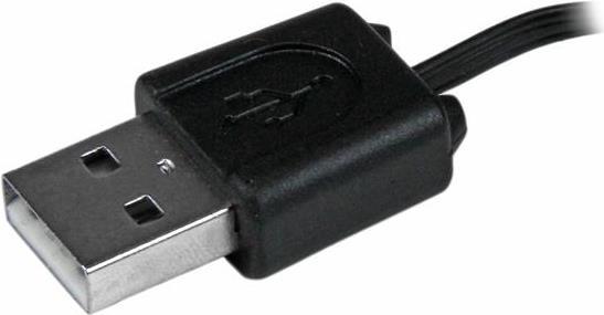 Produktbild StarTech 76cm Aufrollbares USB auf Micro USB und Mini USB Kabel - Stecker/Stecker - Ausziehbares Datenkabel (0.80 m, USB 2.0)