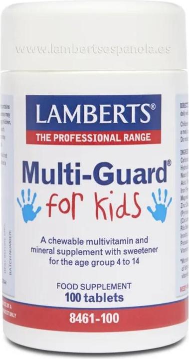 Produktbild Lamberts Multi Guard For Kids 100 Tablets Multivitamin (Körperlotion)