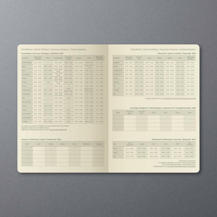 Productafbeelding Sigel Weekkalender 2025 C2522 1W/2S zwart 21x13,5cm (135 x 210 mm, Duits)