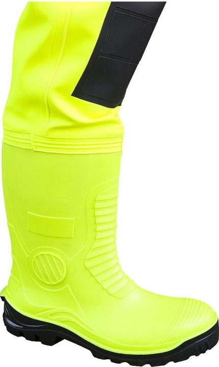 Actual product image Dönges Hi-Vis waders with S5 safety boots, size 47 (47)