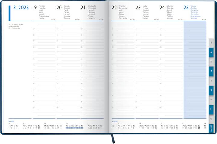 Produktbild Simplex Geschäftsagenda TM Manager timer 52 Z (21 x 26 cm, Deutsch, Englisch, Italienisch, Französisch)